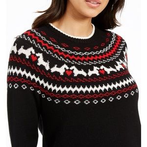 CHARTER CLUB SCOTTIE FAIR ISLES SWEATER PETITE LARGE